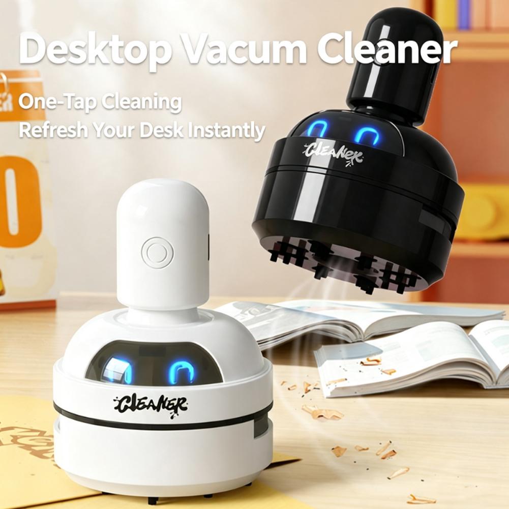 Mini Desktop Vacuum Cleaner For Eraser Dust - ポータブルミニデスク掃除機、コードレスデスクトップキーボードクリーナー、鉛筆の削りかす、消しゴムのくず、キーボードのホコリ用、USB充電式