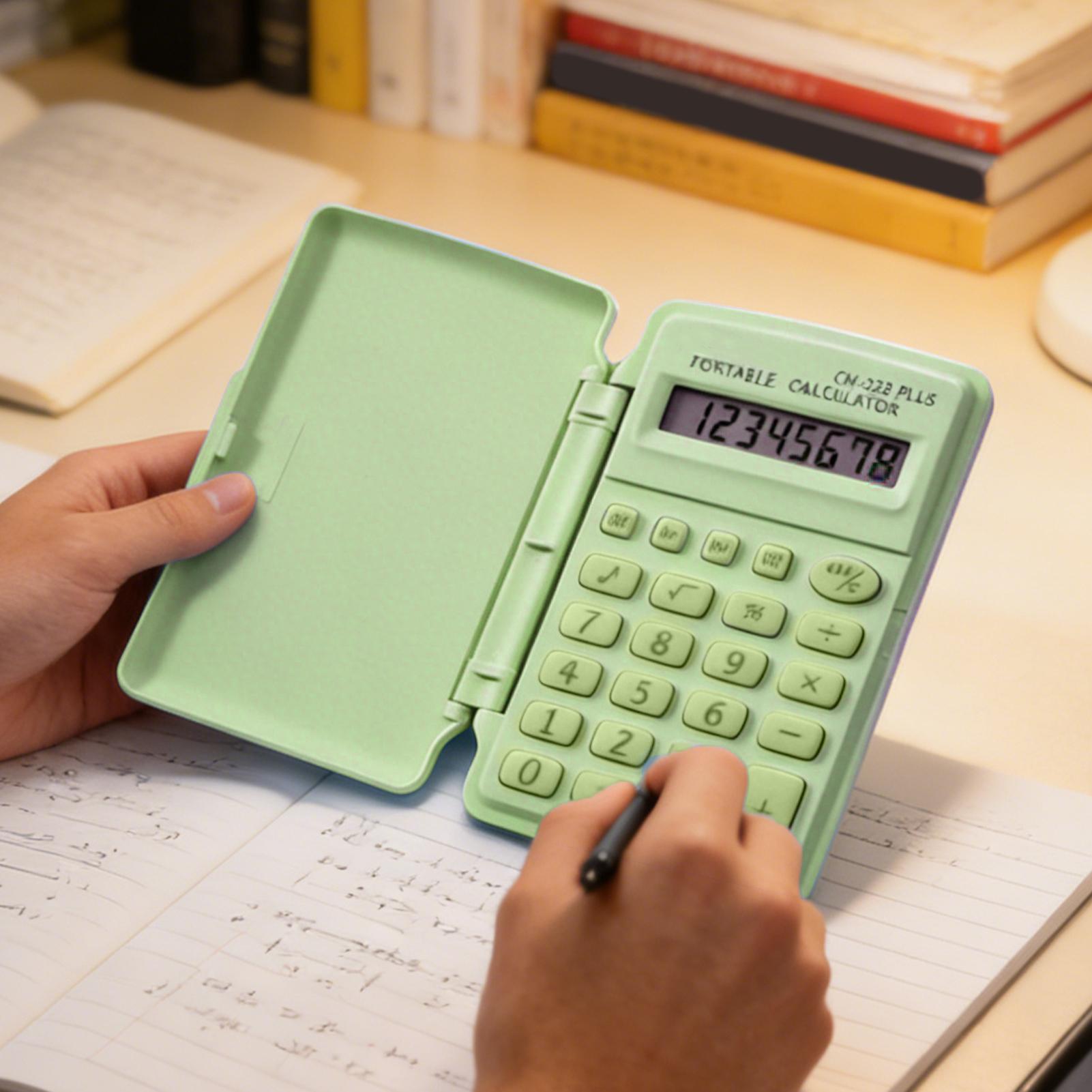 Scientific Calculator For Secondary School - LCDメモ帳付き科学計算機 小型かわいい静音ポータブル計算機 新学期用品 学生用計算ツール