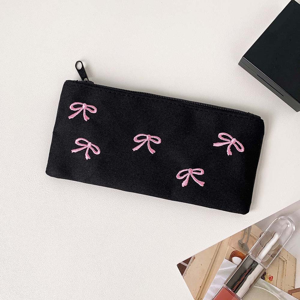 ちょう結びリボン文具バッグ大容量美的韓国スタイルペンケースデ - Aesthetic Large Pencil Case Pouch のレビューと価格