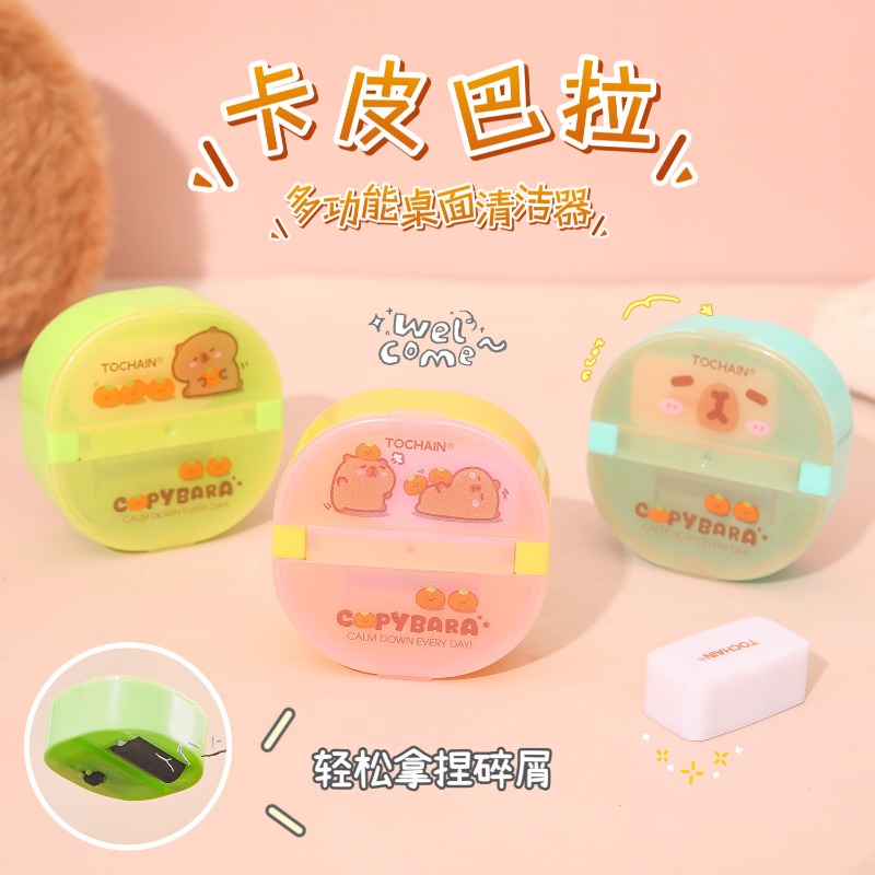 3 ピース/ロットミニ手動消しゴムダストクリーナーかわいい消 - Mini Desktop Vacuum Cleaner For Eraser Dust のレビューと価格