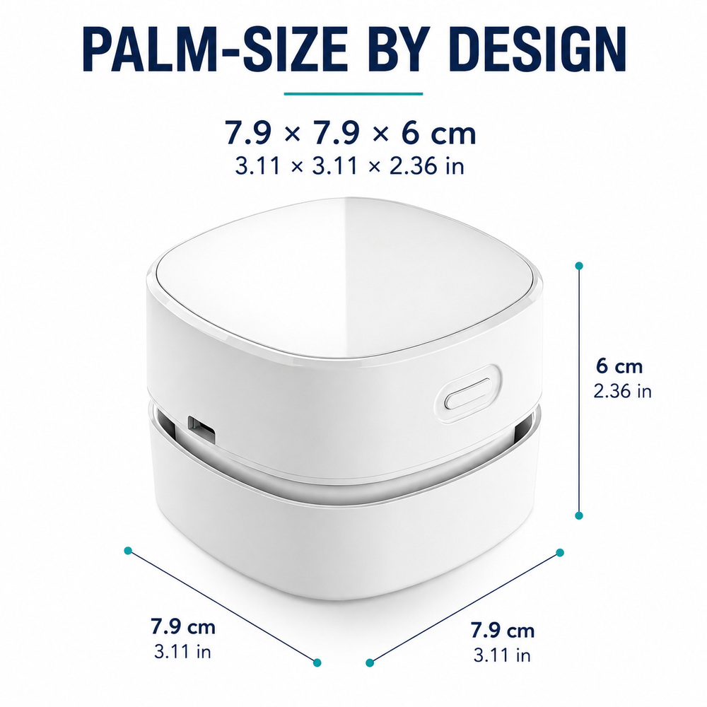 ポータブルデスクトップ掃除機。小型でコードレス、ハンディタイ - Mini Desktop Vacuum Cleaner For Eraser Dust のレビューと価格