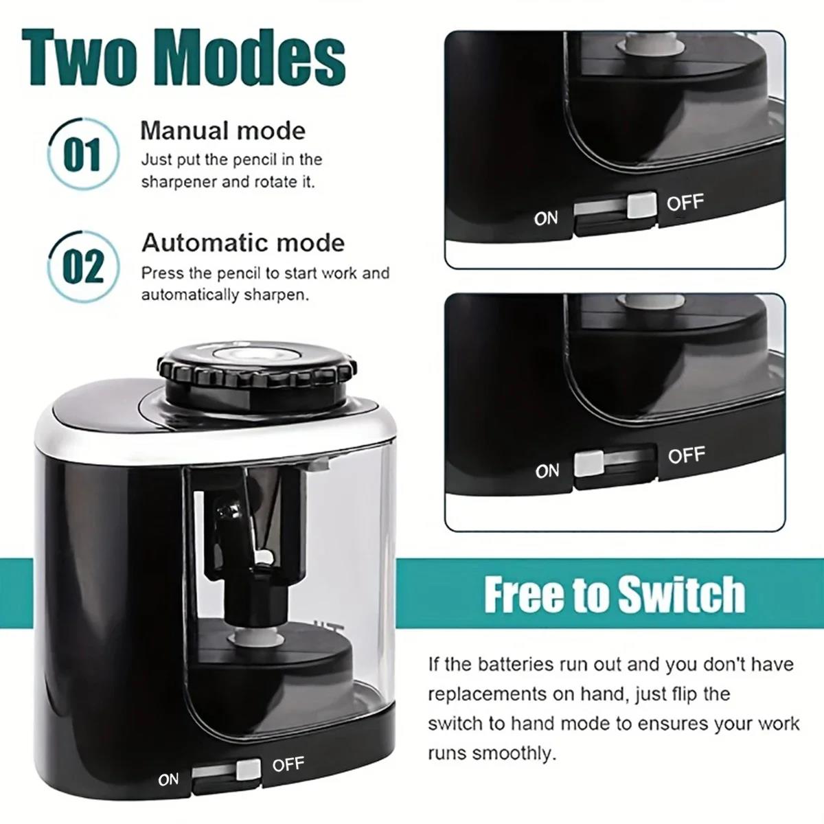 自動鉛筆削り器 デスクトップ電動鉛筆削り器 6mm-8mm  - Electric Pencil Sharpener Usb のレビューと価格
