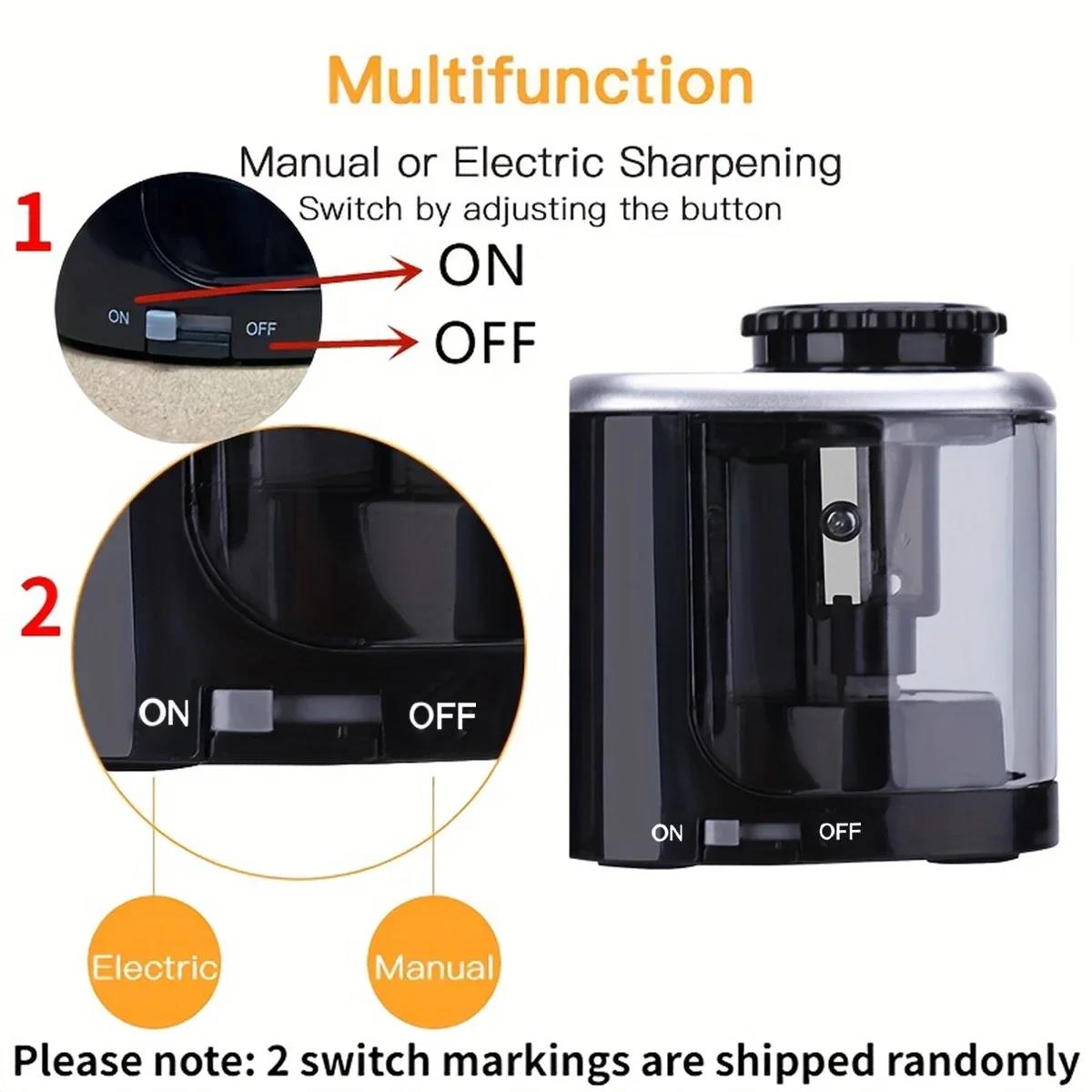 自動鉛筆削り器 デスクトップ電動鉛筆削り器 6mm-8mm  - Electric Pencil Sharpener Usb のレビューと価格