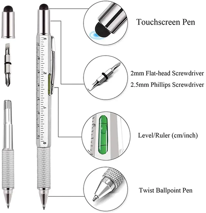 7 in 1 多機能ペン タッチスクリーンスタイラス容量性ペ - Writing Tools のレビューと価格
